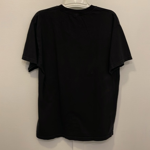 Tis The Season Deer w Holiday Lights Black Short Sleeve Tee Shirt Unisex medium - Picture 2 of 2